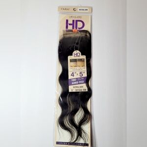 Lace Closure Outre Laid & Slayed HD Transparent 4" x 5" Hand Tied Melted Plucked